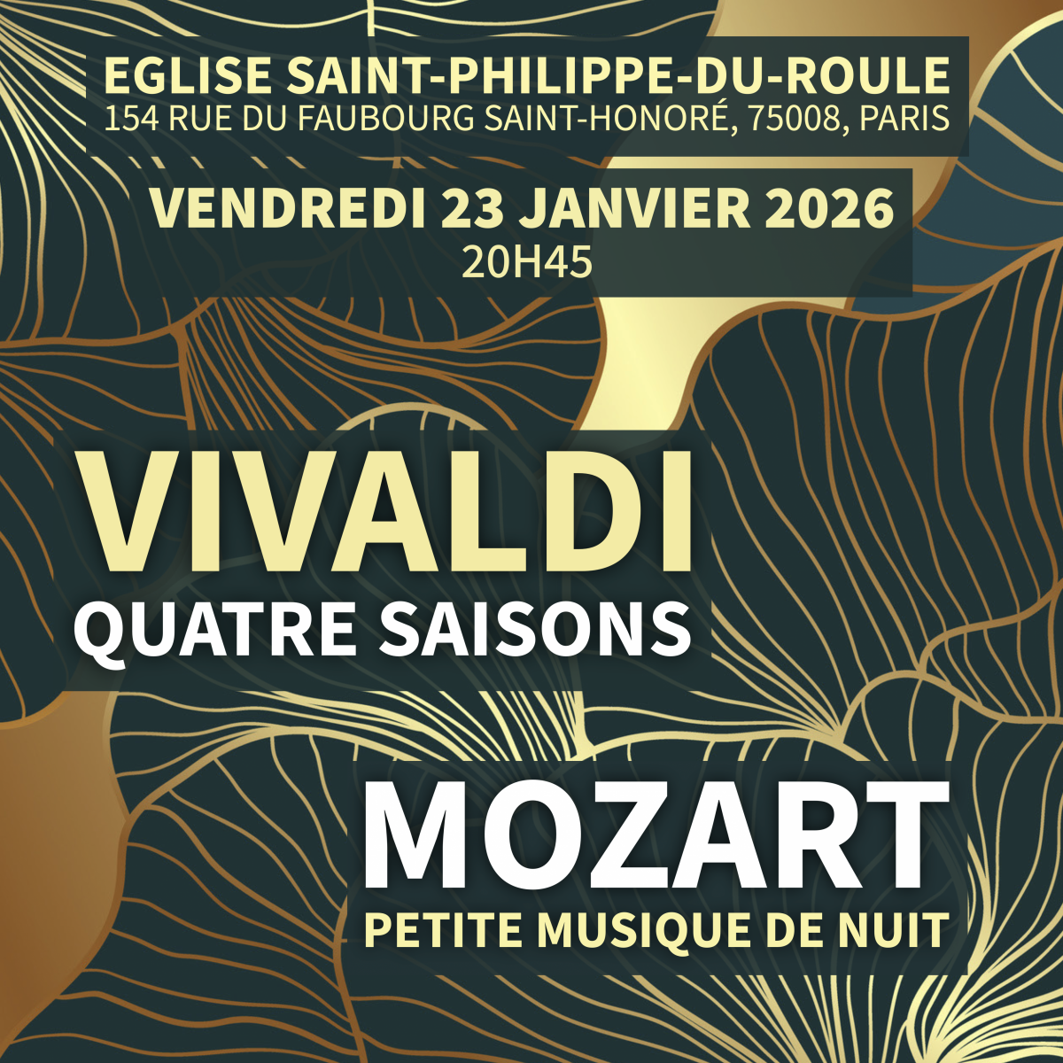 Concert Les Quatre Saisons Vivaldi Mozart